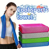Toalla Deportiva De Secado Rápido Con Caja De Almacenamiento Y Mantel De Enfriamiento Para Fitness Al Aire Libre Y Camping - details 0