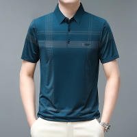 Polera Polo Para Hombre Casual Negocios Corta Resistente Al Arrugas Y Liso Cómoda Transpirable Verano Estilo Clásico Color Sólido - details 5