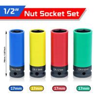 Juego De Destornilladores De Impacto Con Protección De Rueda 1/2 Pulgada Fondo Profundo De 17mm 19mm 21mm 22mm Con Funda De Plástico Para Tornillos De Rosca - details 0