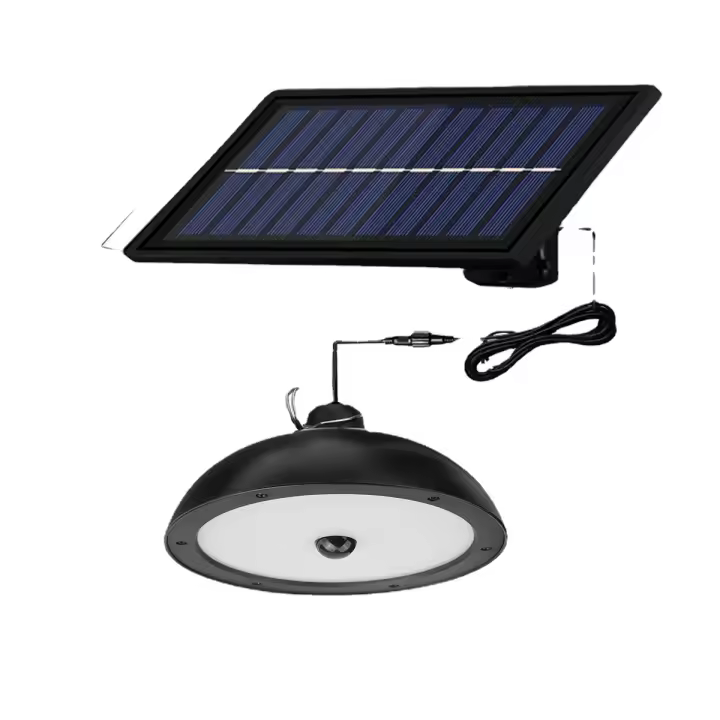 Lámpara Solar Retro Doble Cabeza para Exterior - 1