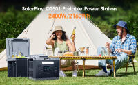 SolarPlay Q2501 2400W/2160WH estación de energía portátil, batería LiFePO4 , 12 puertos de salida, carga completa en 1.5 horas, 4 métodos de carga, 2xAC, 2xDC, 1xXT60, 1xCar Ignition, 6xUSB - details 1