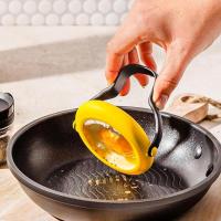 Anillas de huevo Amarillos para freir, Huevo Frito, anillos para freir, Molde Redondo de silicona antiadherente resistant al Calor para panqueques para huevo Mcmuffin Crumpets, accesorios de utensilios de cocina - details 4