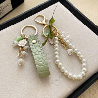 Llavero De Mujer Con Flor De Valenciano Verde PU Cuero Accesorio Para Coche Regalo De San Valentín Llavero De 1 Pieza - details 10
