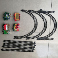 Juguete Eléctrico De Tren Navideño Decoración De Árbol De Navidad Con Sonido Y Luz Carro De Ferrocarril En Marco Regalos De Navidad - details 5