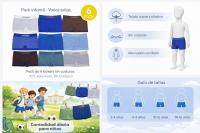 UOMO Pack 6 Bóxers Niño Microfibra Sin Costuras, Calzoncillos Infantiles Elásticos, Ropa Interior Suave 2-14 Años - details 1