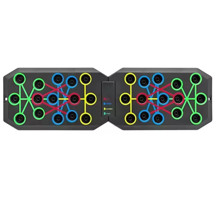 Tablero De Empuje Con 2 Bandas De Resistencia Y Saltarotes Durable PP Material Para Entrenamiento De Pecho Y Gimnasio - 1