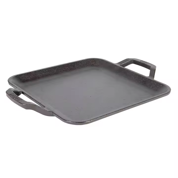 Plancha lisa cuadrada con asas 28cm Chef Collection Lodge - 1