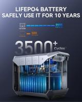 DaranEner NEO2000 Estación de Energía Portátil, Generador Solar con Batería LiFePO4 2073.6Wh, Salida de CA 2000W, Carga Completa en 1.8H, 3*AC, 4*DC, 4*puertos USB (QC3.0), 2*puertos Type-C (PD 100W), 1*enchufe para coche, carga inalámbrica de 15W - details 1
