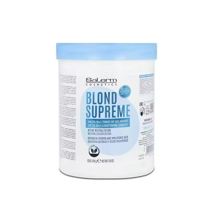 Salerm Cosmetics Decolorante Blond Supreme 500 g Con Queratina Botánica y Ácido Hialurónico 💶 (Nº1 EN VENTAS) - 1