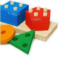 Juguete De Montessori De Madera Para Niños Y Bebés De 1 Año Juguetes De Alineación Y Pila Para Desarrollo Motor Fine Prescolar - details 5