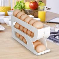 Rack Para Huevos Estante De Almacenamiento En Frigorífico Organizador De Alimentos De Plástico De 3 Capas Para Cocina - details 3