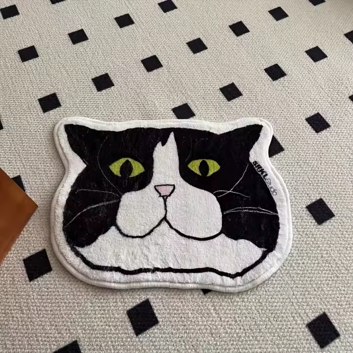 Alfombra Antideslizante Para Gato 1 Pieza Impermeable Y Resistente a Manchas Adecuada Para Baño Dormitorio Cocina Decoración Del Hogar - 1