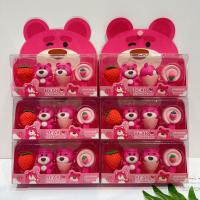Nuevo Set De Borradores Lotso Oso Fresa Dibujos Animados Lindo Y Práctico Para Estudiantes Juguetes Infantiles De Anime Periféricos Sin Rastro Material TPR - details 2