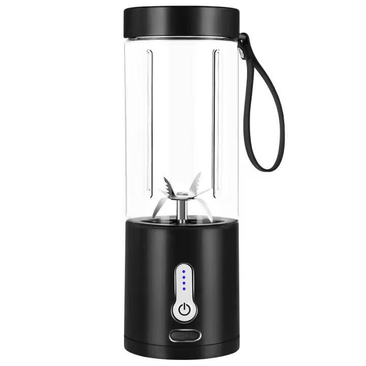 Exprimidor Eléctrico Portátil Mini para Frutas y Verduras Función Múltiple Adecuado para Viajes Material de Cocina de Acero Inoxidable 530ML - 1