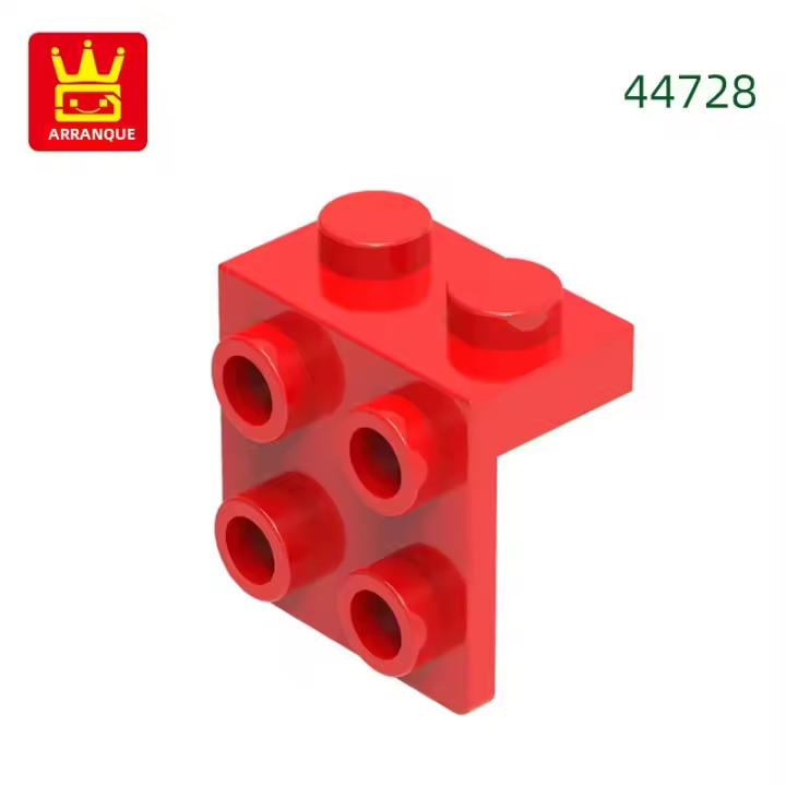 Wange 128Pcs/Lot Bloques De Construcción Compatible Con Legos Para Niños Juguetes DIY De Bloqueado Doble Cara Regalo Caja De Bloques De Ángulo Recto 44728 - 1