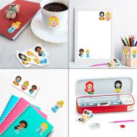 8Pcs 5D DIY Pintura De Diamantes Kit De Pegatinas De Princesa Cartoon Hechas a Mano Mosaico De Diamantes Para Manualidades - details 3