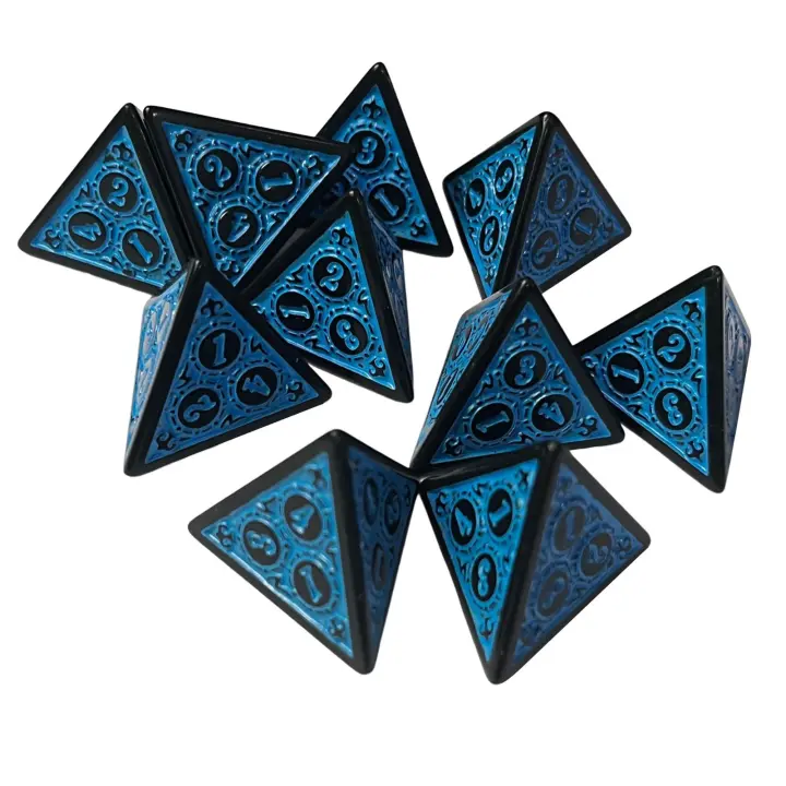 Juego De Dados Poliedros De 4 Cara Para Juegos De Rol Y Clase Accesorios De Entretenimiento Juguetes Acrílicos Para Mesa - 1