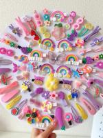 Juego De 14 Pinzas Para El Cabello De Princesa Bebé En Colores Caramelo Accesorios De Cabello Lindos Con Flores Animales Y Estrellas - details 0