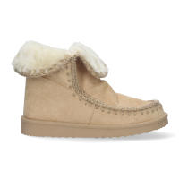 Davinia Shoes Botin Plano para Mujer, Estilo Australiano, Material Aterciopelado, Forrado de Pelo, de Punta Redonda. Shoes&Blues.es LHD-881A-Beige - details 1
