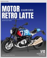 Modelo a Escala 1:12 De Motocicleta R Nine T En Aleación Con Sonido Y Luz Vehículo De Juguete Para Coleccionistas Y Niños Simulación off Road Sin Batería Material Metálico - details 0