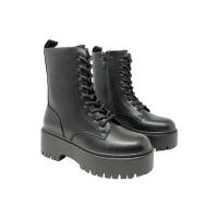 Eva Zorteon - Botines militares con plataforma alta con cordones y cremallera. Marca TULIPANO. - details 2