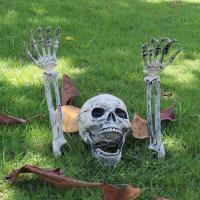 Decoración De Halloween Esqueleto De Huesos Prop Para Jardín Terrorífico Cráneo Humano Para Fiesta Y Cementerio Spooky - details 0