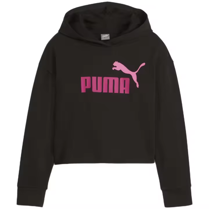 Sudadera con Capucha Puma Felpa Ess+ para niñas en color negro - 1