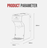 Cafetera de Cápsulas HiBREW H1B 6 en 1, Tanque de Agua de 600 ml, Extracción a 19 Bares de Presión, Modo Frío/Caliente, Indicador LED, para Cápsulas Kcup*/Nes*/DG*/Polvo de Espresso, Negro - details 17