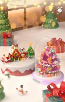 Bloques De Construcción Navideñas Rosa Árbol De Navidad Y Casa De Nieve Para Decoración De Escritorio Juguetes De Artesanía Para Niños Regalos De Fiestas - details 7