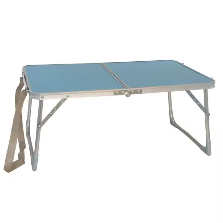 Gerimport Mesa camping azul plegable 60 x 40 x 26 cm - 1