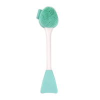 Cepillo De Limpieza Facial De Silicona 2 En 1 Instrumento De Limpieza Facial Eliminador De Masка De Arcilla Y Rascador De Maquillaje - details 10