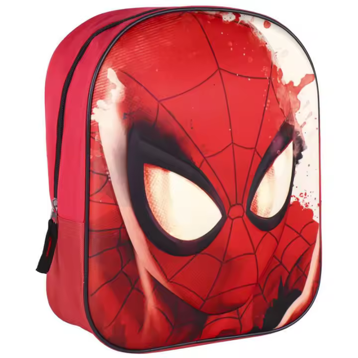 Mochila 3D Spiderman Marvel 31cm. Mochila ergonómica con amplio espacio. Diseño resistente y versátil para llevar tus pertenencias con estilo. - 1