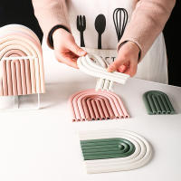 Silicona Tapetes De Mesa Aislante De Calor Anti-deslizante Para Taza De Té Leche Taza De Café Herramienta De Cocina Irregular Moderno Sin Químicos Dañinos - details 12