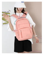 Mochila De Color Sólido Con Manija De Malla Y Correa Curvada De Alta Capacidad Para Viajes Cierre De Cremallera Capa Interna De Nylon Para Hombres Y Mujeres - details 9