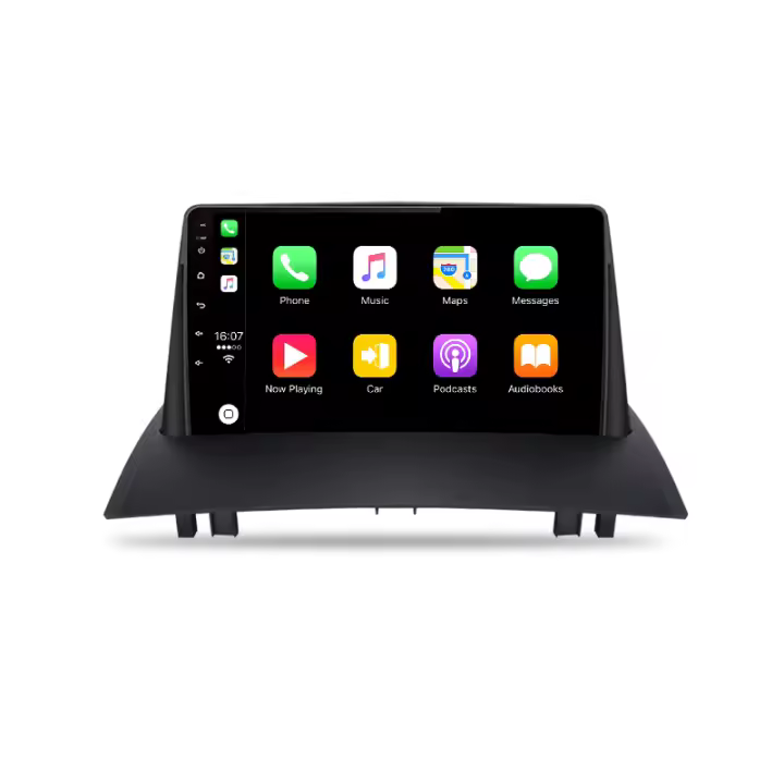 AWESAFE inalámbrico CarPlay Android Auto Radio para Renault Megane 2 2002 2003 2004 2005 2006 2007 2008 2009 coche reproductor multimedia GPS 2 din autoradio volante controles RDS Bluetooth - 1