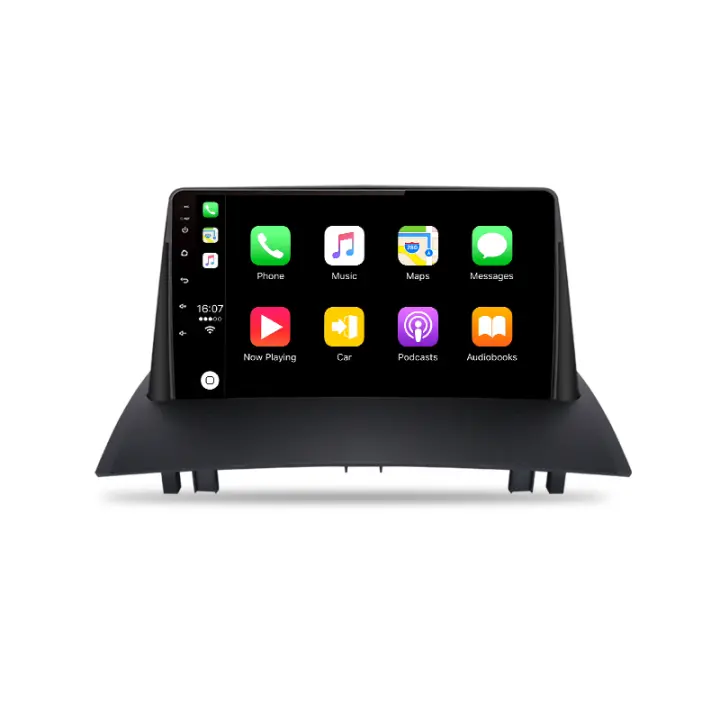 AWESAFE inalámbrico CarPlay Android Auto Radio para Renault Megane 2 2002 2003 2004 2005 2006 2007 2008 2009 coche reproductor multimedia GPS 2 din autoradio volante controles RDS Bluetooth - 1