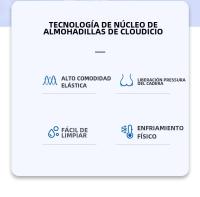 Almohada De Asiento De Coche Con Gel Refrescante 3D Honeycomb Almohada De Silla De Oficina Y Hogar Transpirable Y Fresca Accesorios De Coche - details 1