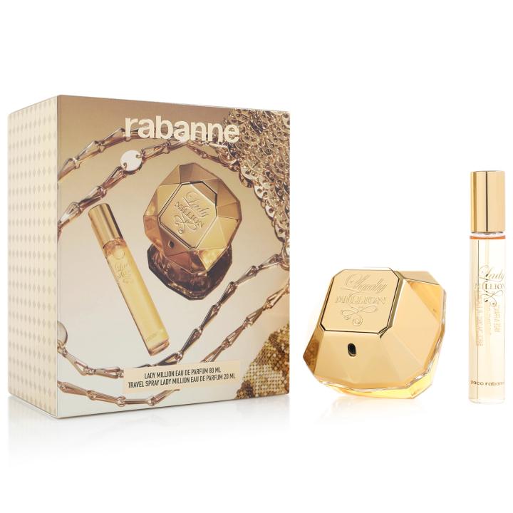 PACO RABANNE LADY MILLION EDP 80 ML + MINI 20 ML | Perfume Mujer Floral y Dulce | Eau de Parfum — oferta en Miravia