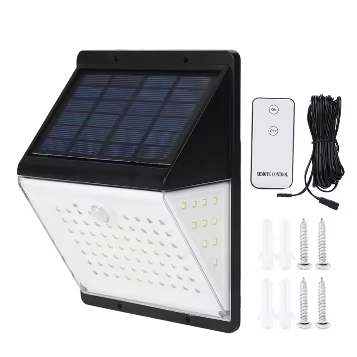Lámpara de pared LED con energía solar, impermeable, con sensor de luz, para pasillo, jardín y calle - 1