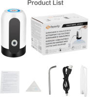 Dispensador automático de agua para garrafas USB recargable | Bomba eléctrica con botón para bidón 5L 8L 10L 12L 19L | Portátil silencioso y fácil de usar - details 3