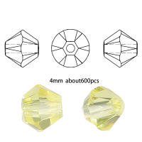 Set De 600 Piezas De Cuentas De Cristal Para Manualidades DIY 4mm Diamante Punzante Para Fabricación De Pulseras Joyería Accesorios - details 2