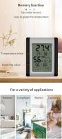 Medidor De Temperatura Y Humedad Digital De Alta Precisión Pantalla Táctil Para El Hogar Medidor Electrónico De Climatizador - details 2
