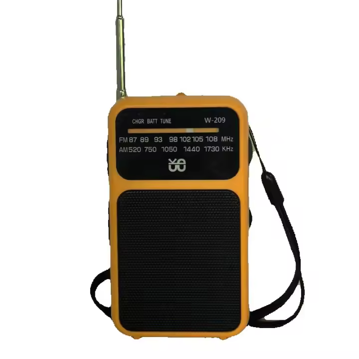 J-555 Am/FM Radio Portatil Pequeña Recargable, Carga USB-C, Radios Pequeña Pilas, con Toma de Auriculares, Transistor Radio de Bolsillo con Clip y cordón para Correr, Acampar. (Azul) - 1