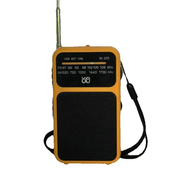J-555 Am/FM Radio Portatil Pequeña Recargable, Carga USB-C, Radios Pequeña Pilas, con Toma de Auriculares, Transistor Radio de Bolsillo con Clip y cordón para Correr, Acampar. (Azul) - 1