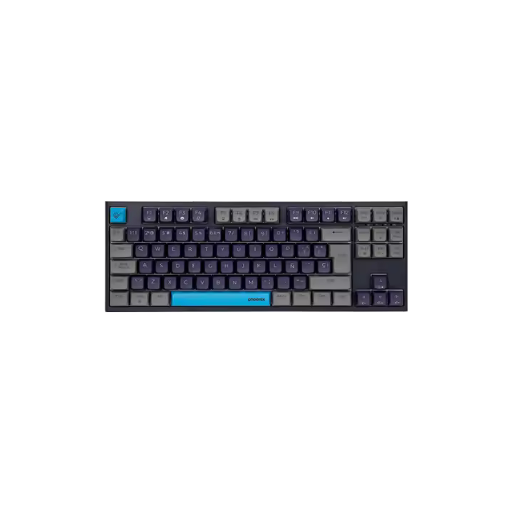 Phoenix Technologies - Teclado Gaming Royal PBT Mecánico Negro - Reducción Sonoridad - Estructura Metálica - 1