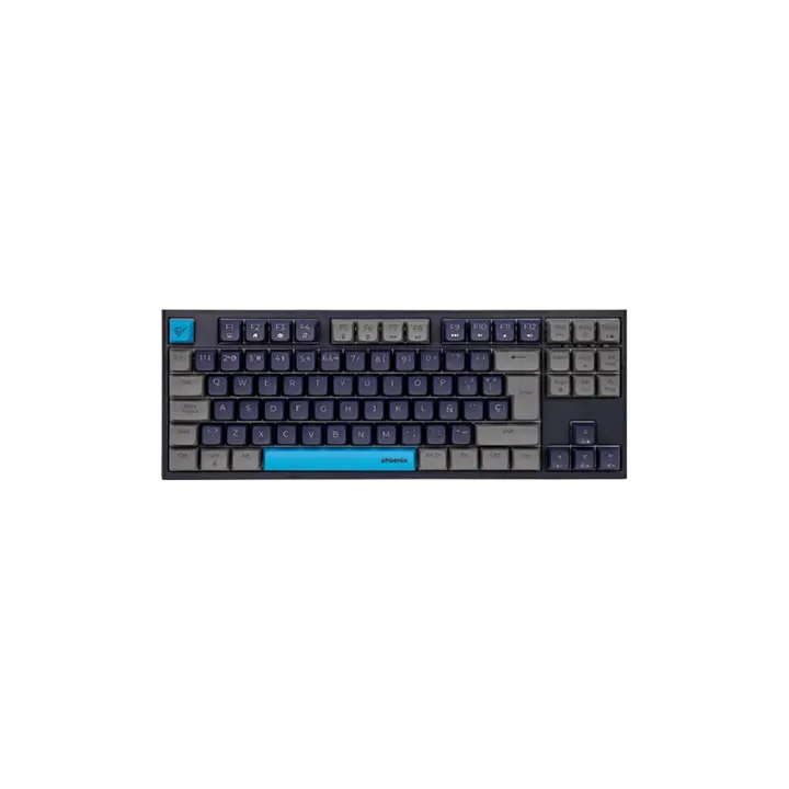 Phoenix Technologies - Teclado Gaming Royal PBT Mecánico Negro - Reducción Sonoridad - Estructura Metálica - 1