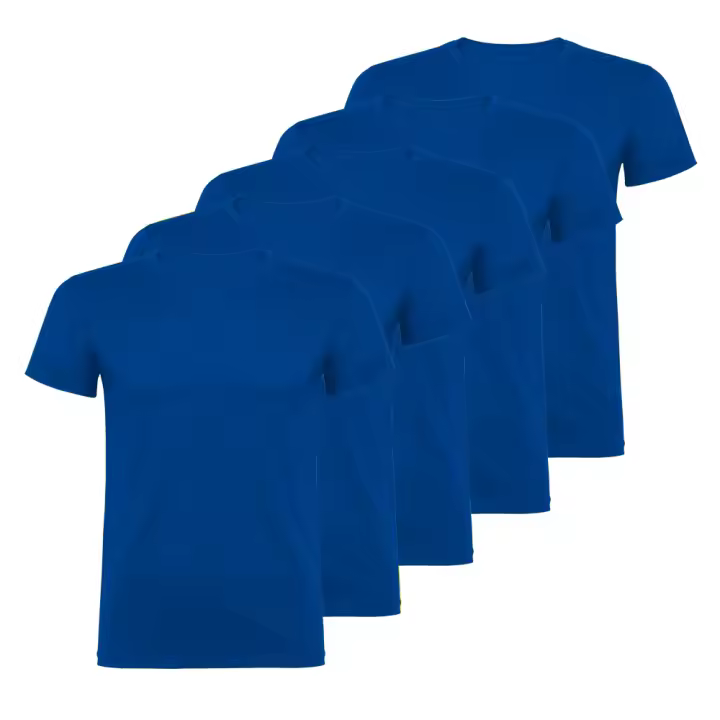 Roly Pack 5 Camisetas Unisex Calidad 155 Gramos Manga Corta Cuello Redondo - 1
