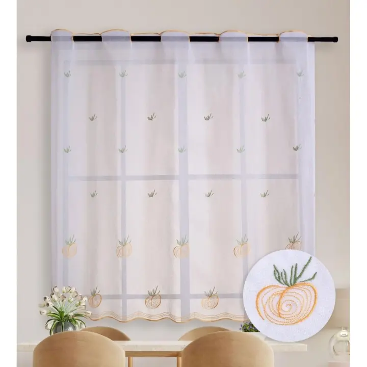 Cortina de cocina con diferentes estampados 90x145cm. Poliéster .1 panel - 1