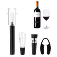 Juego De 4 Piezas De Herramientas De Cocina Abreviñadores De Aire De Presión Y Vacío Accesorios De Barra Cortador De Vino Eco-amigable Acero Inoxidable - details 7