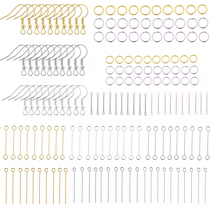 Juego De 220 Piezas De Anillos Abiertos De Color Oro Para El DIY De Joyería De Pendientes Conectores De Anillos Para Creación De Joyas Accesorios De Enlaces De Saltar - 1